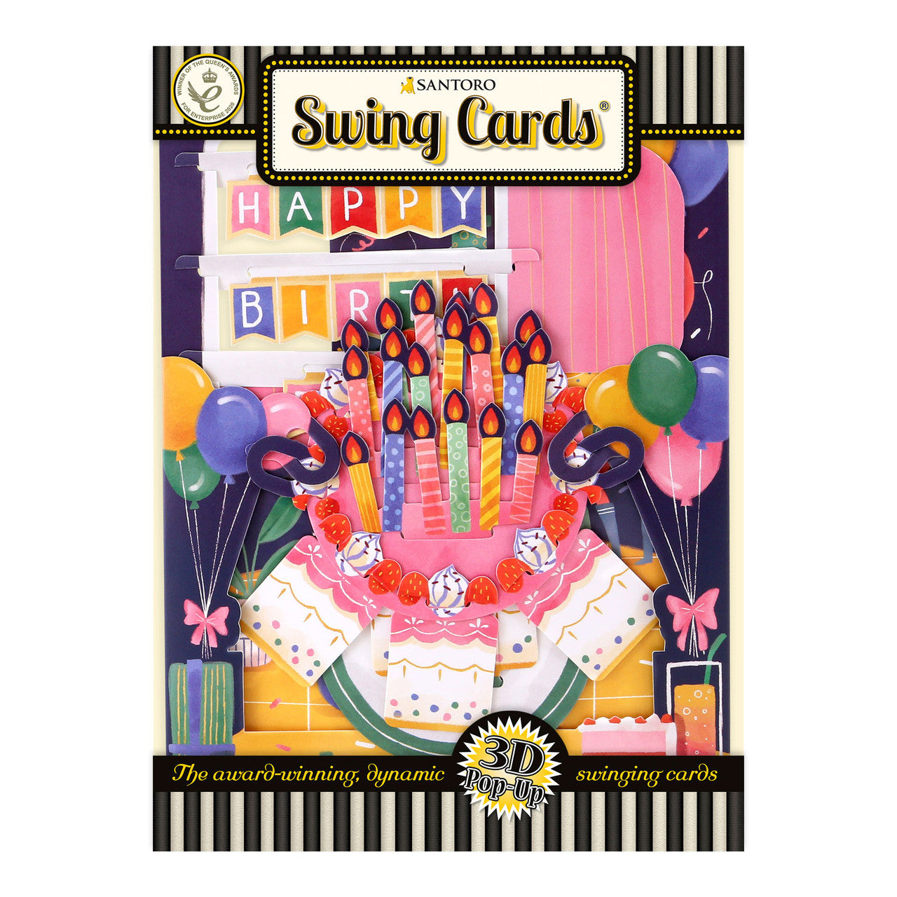 Santoro Swing Card 3D Pop-Up - Festa Di Compleanno