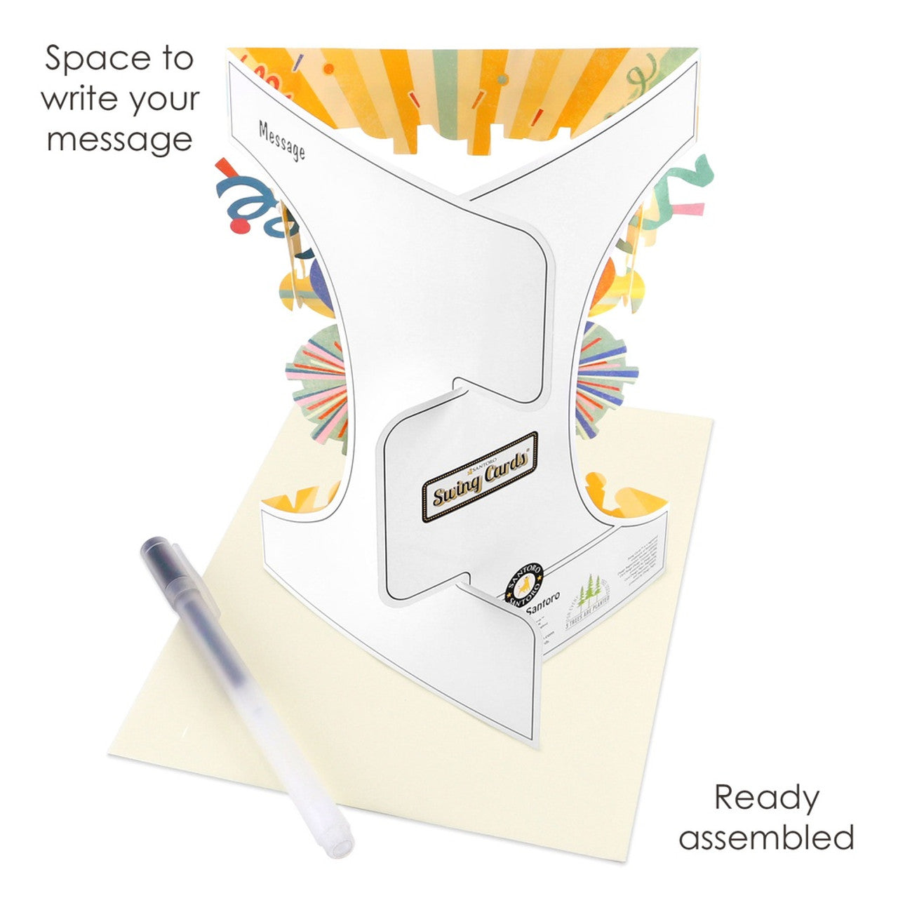 Santoro Swing Cards 3D Pop-Up - Buon 18° Compleanno