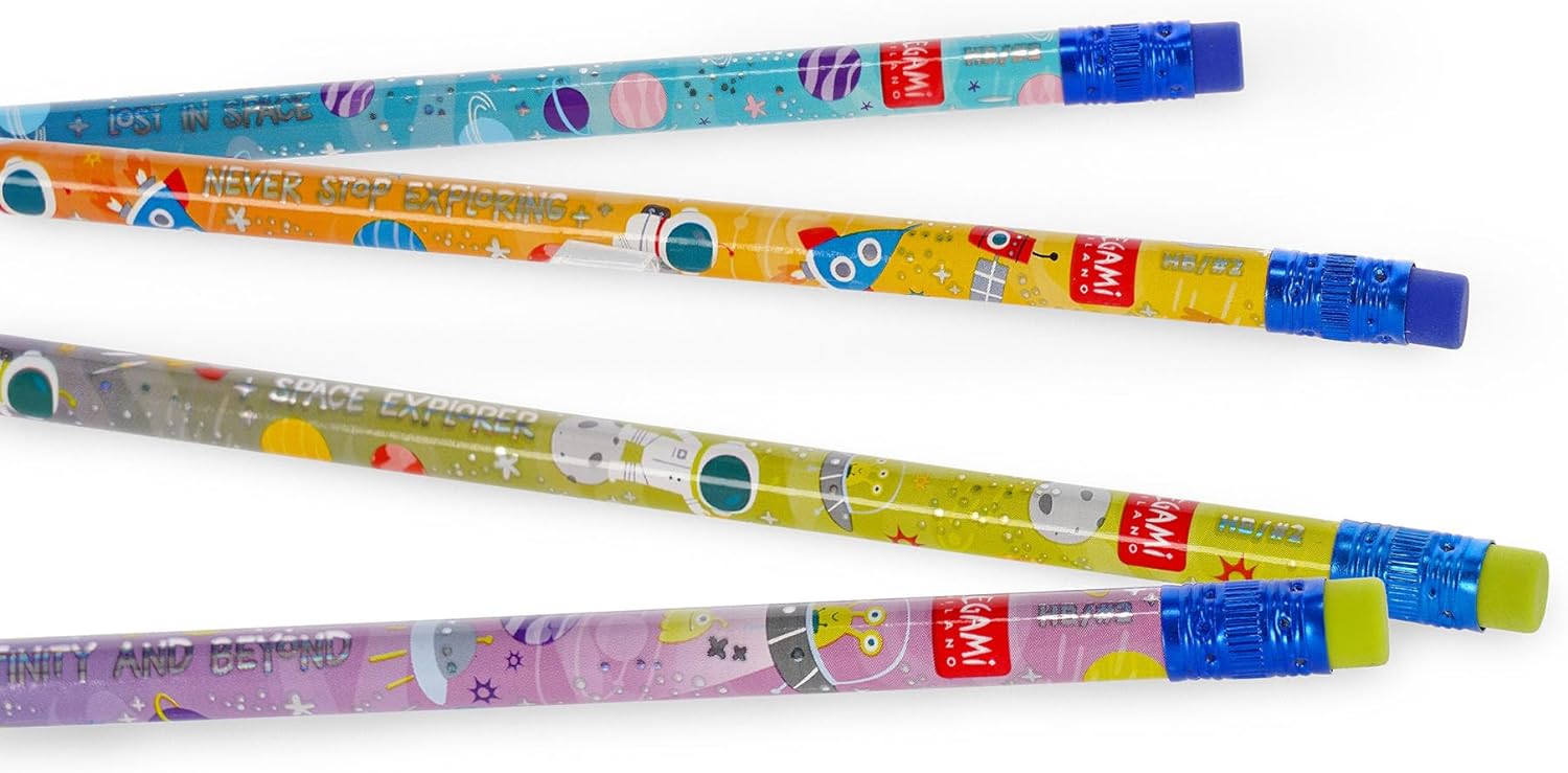 Set di 4 Matite HB Profumate - Smelling Good! Space