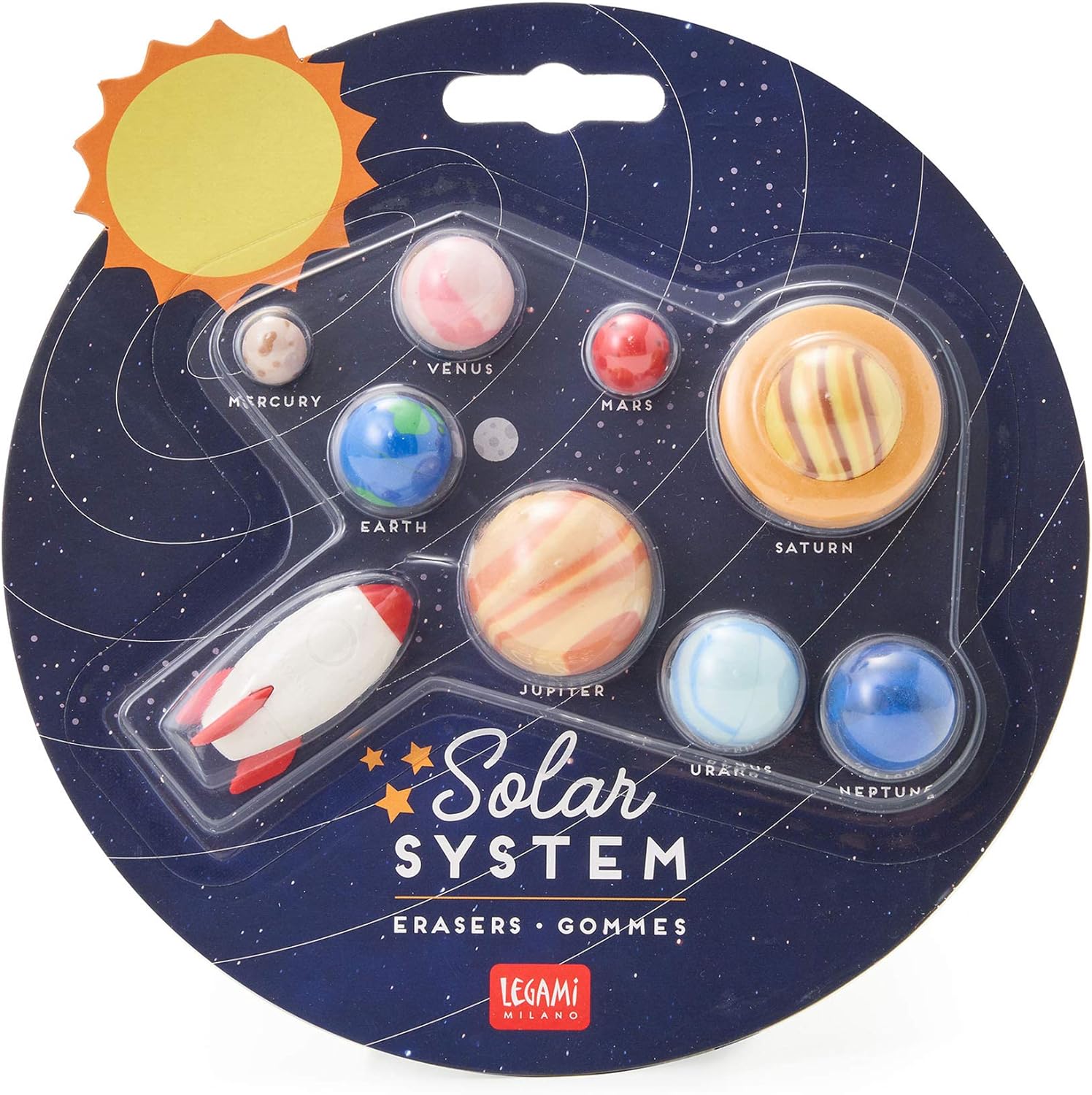 Solar System  Set di 9 Gomme