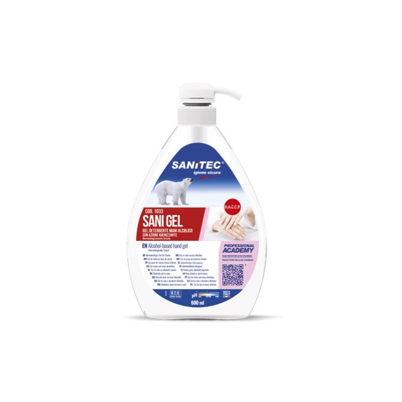Gel igienizzante e disinfettante mani (alcol 70%) - Sanitec