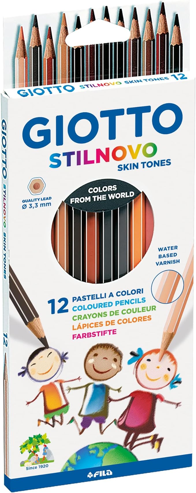Giotto Stilnovo Skintones  cf. 12 Pastelli  Tonalità pelle
