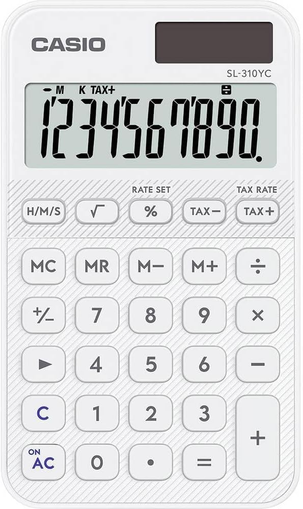 Calcolatrice tascabile SL-310YC 10 cifre - White