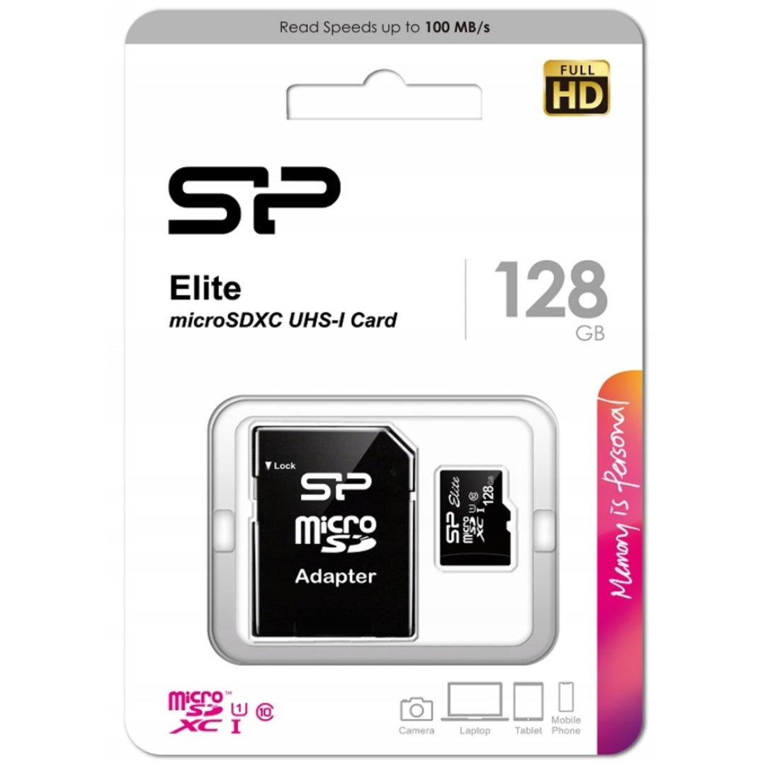 Scheda di memoria MicroSD 128 GB con adattatore classe 10