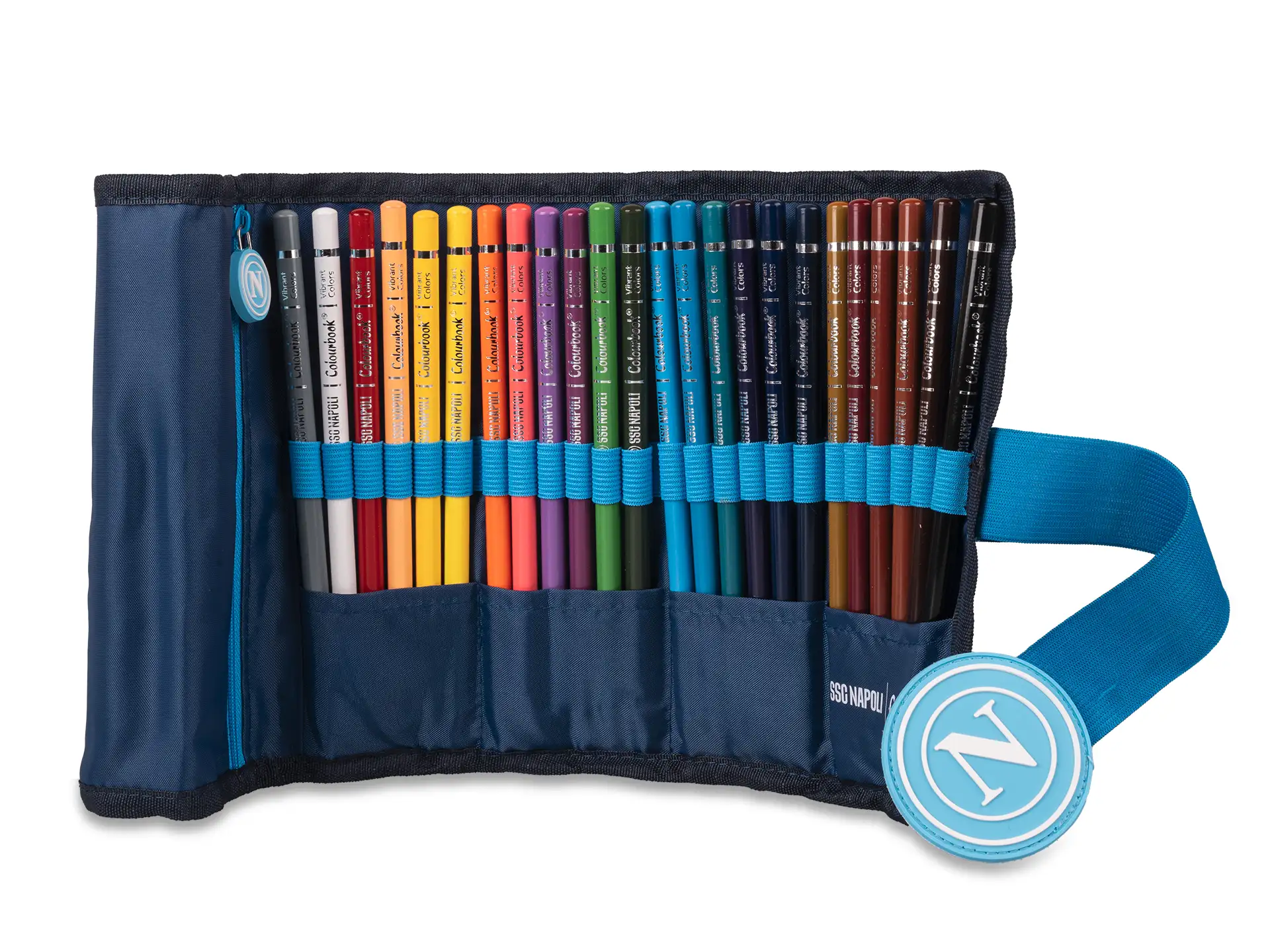 Astuccio a Rotolo - 24 Pastelli SSC NAPOLI Blu By CLBK