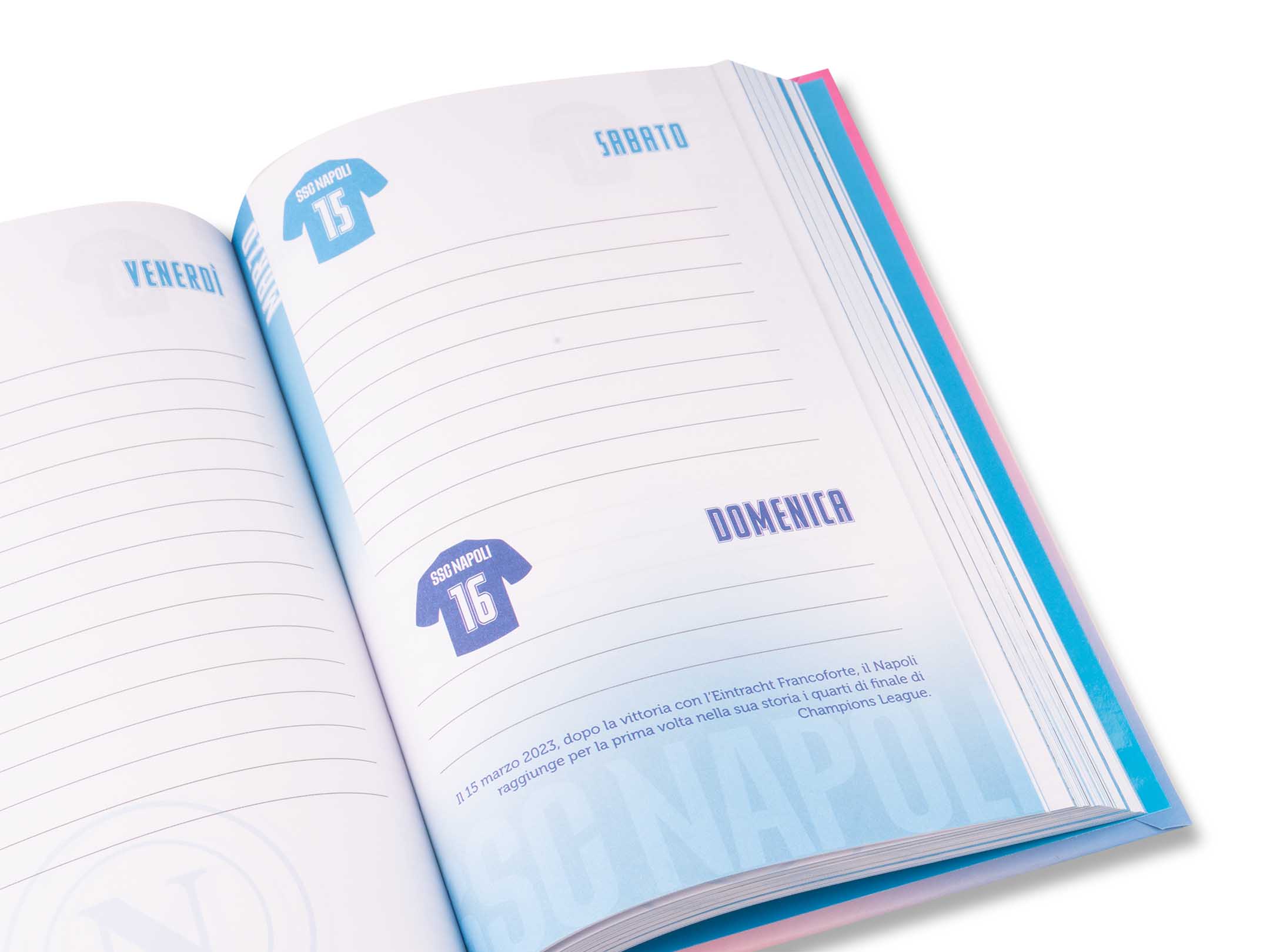 Diario scuola SSC Napoli 2024/2025 SSCN Blu Navy