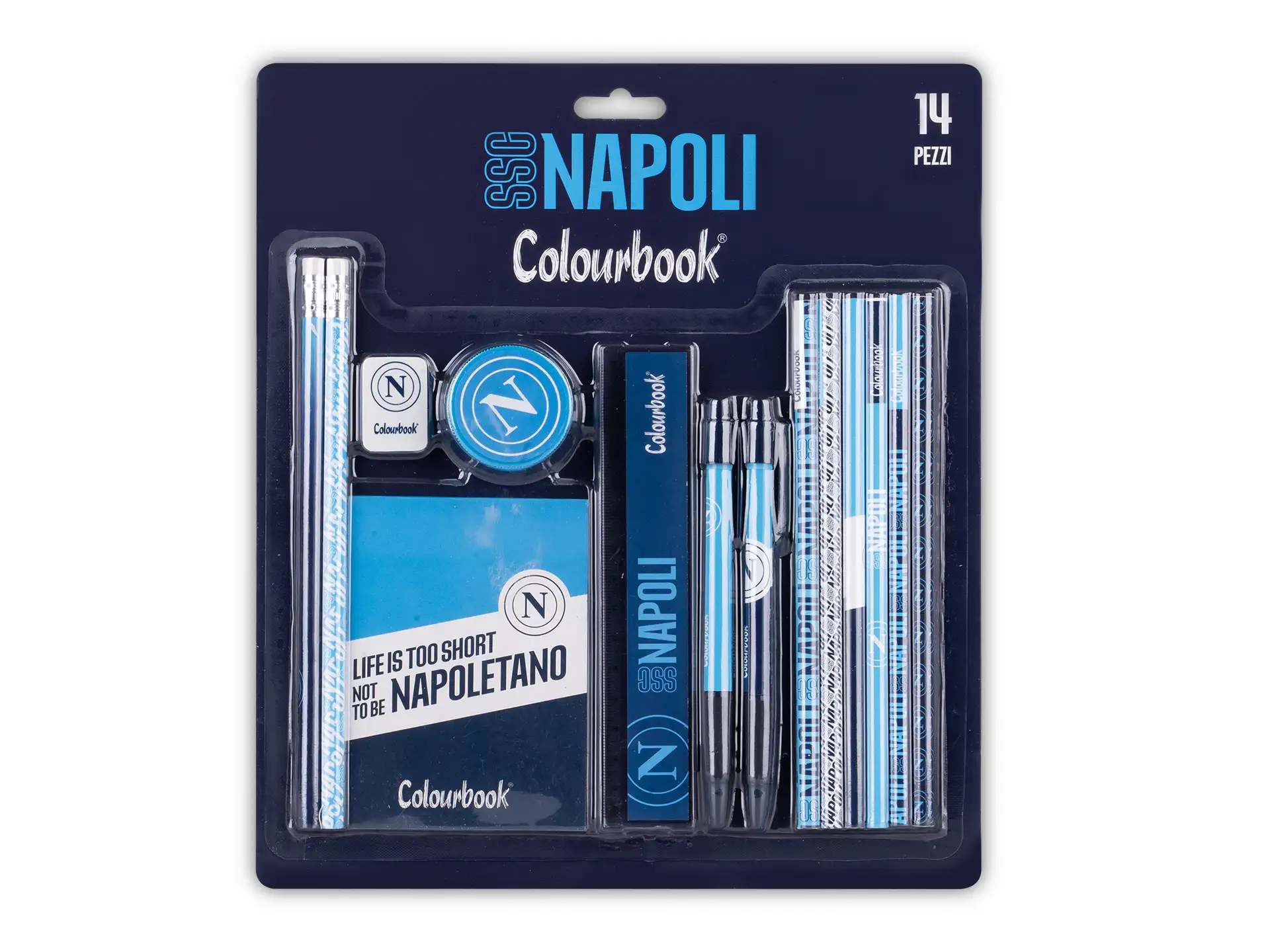 Kit Stationery SSC Napoli 14 Pezzi Assortiti By Colourbook