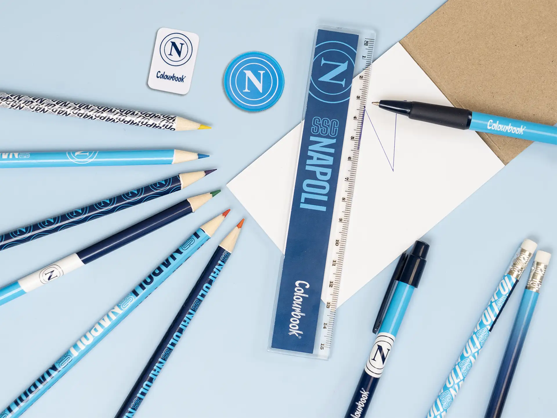 Kit Stationery SSC Napoli 14 Pezzi Assortiti By Colourbook