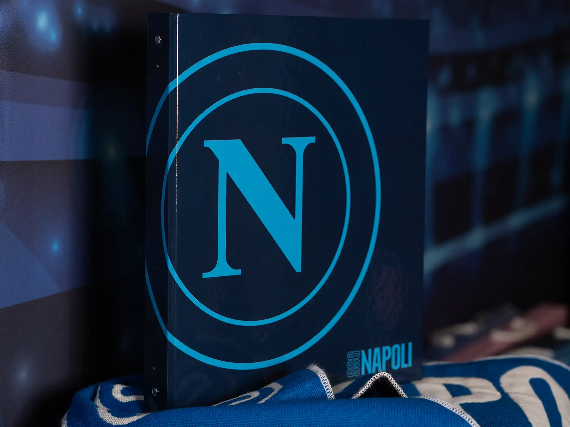 Colourbook - Raccoglitore ad anelli A4 SSC Napoli Dark Blu