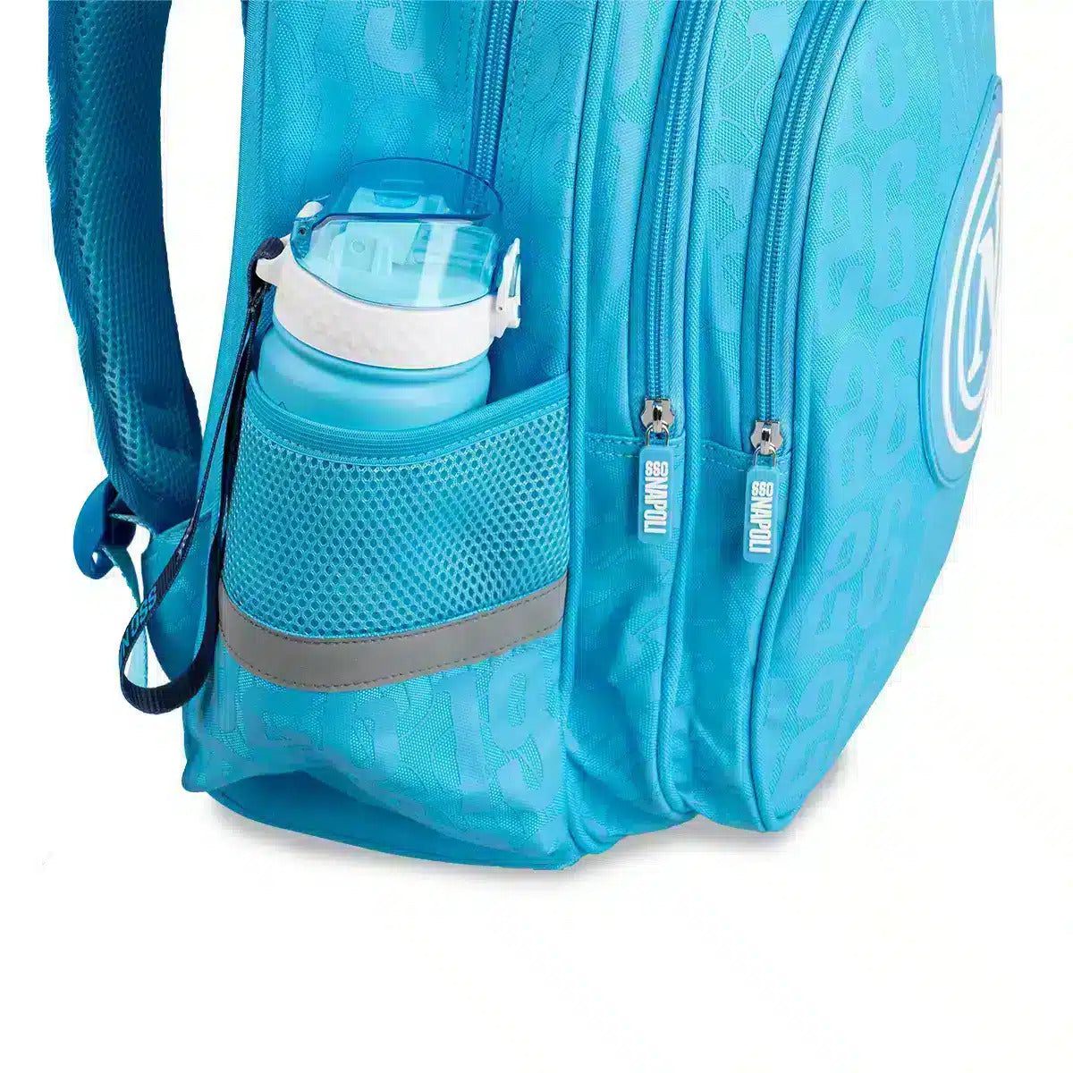 Zaino scuola SSC Napoli 26/27 con pallone omaggio - Azzurro