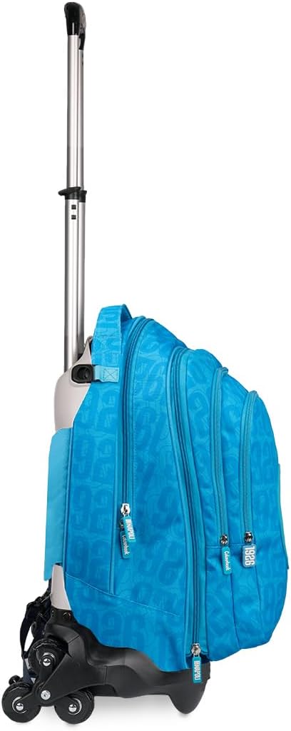 Trolley scuola SSC Napoli con pallone omaggio - Azzurro