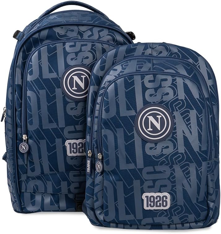 Trolley scuola SSC Napoli con pallone omaggio - Dark Blue