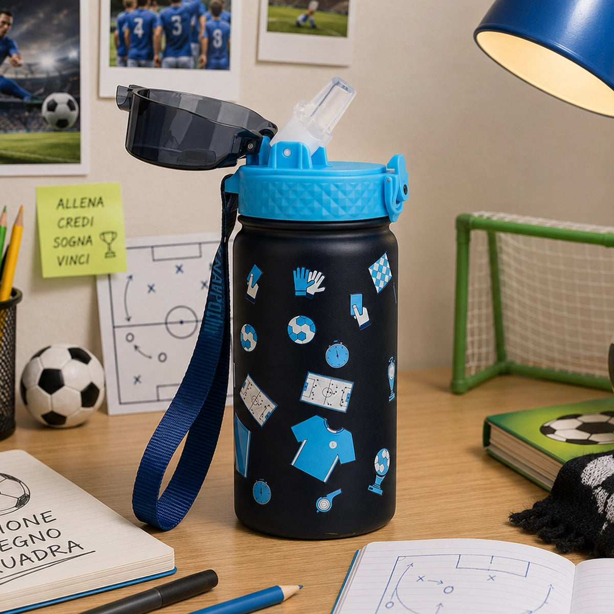 Borraccia termica 400ml SSC Napoli Kids - Blu
