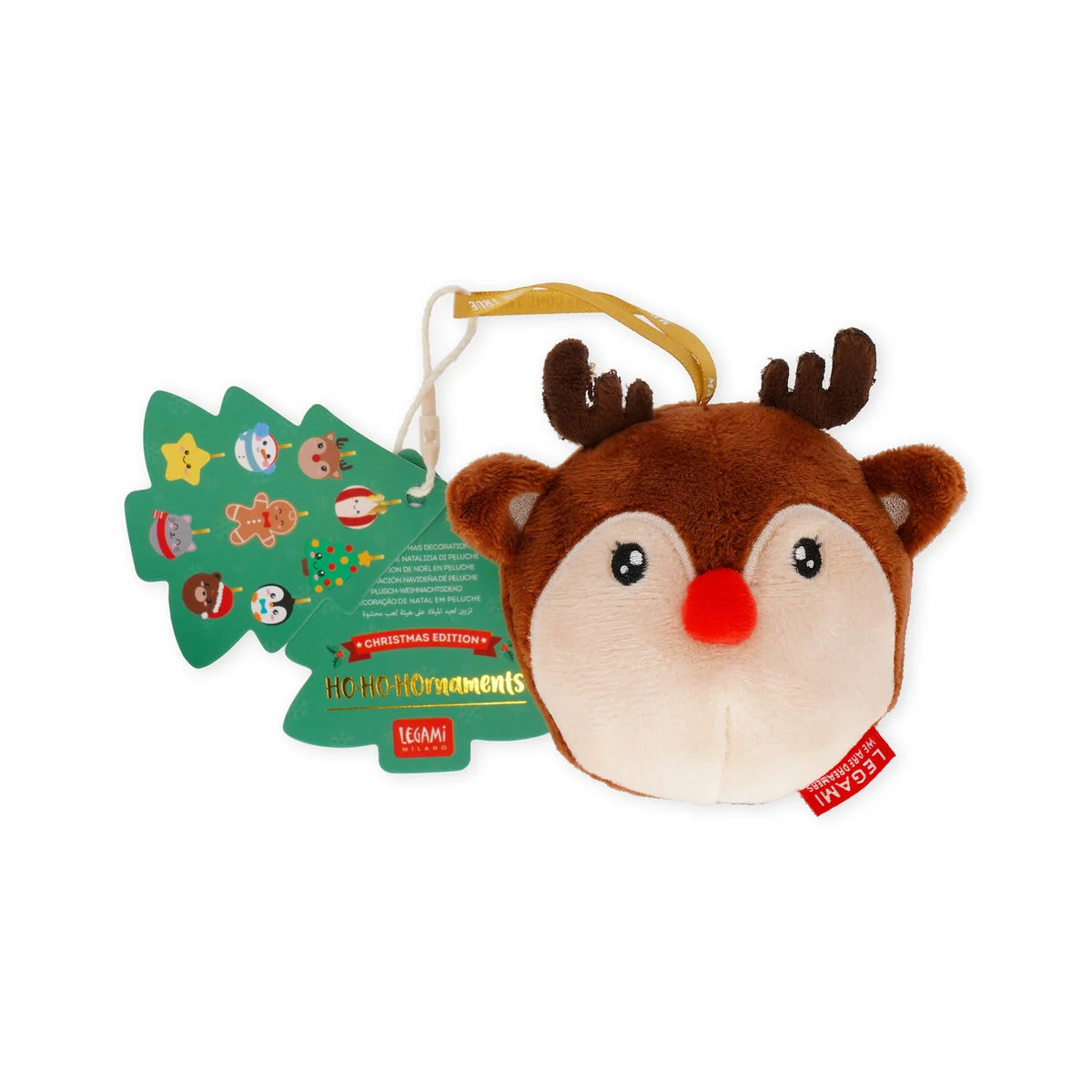 Decorazione Natalizia di Peluche - Reindeer -Oh-Oh-Ohrnament