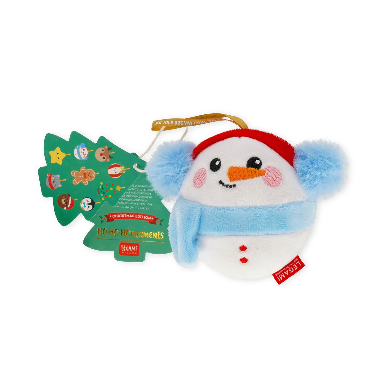 Decorazione Natalizia di Peluche - Snowman - Oh-Oh-Ohrnament
