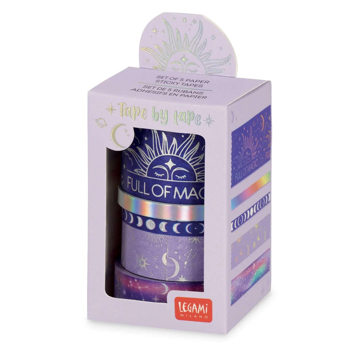Legami - Set 5 Nastri Adesivi di Carta Tape by Tape - Magic