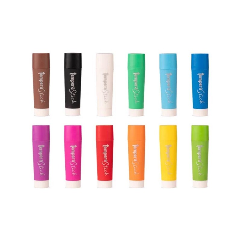 COLOURBOOK KIDS TEMPERA STICK 12 COL. ASS