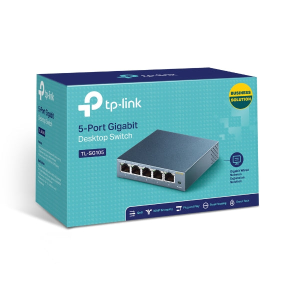 TP-LINK - Switch 5 porte 10/100/1000Mbps Desktop