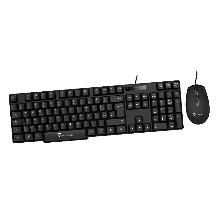 TECHMADE KIT TASTIERA + MOUSE WIRELESS BLACK