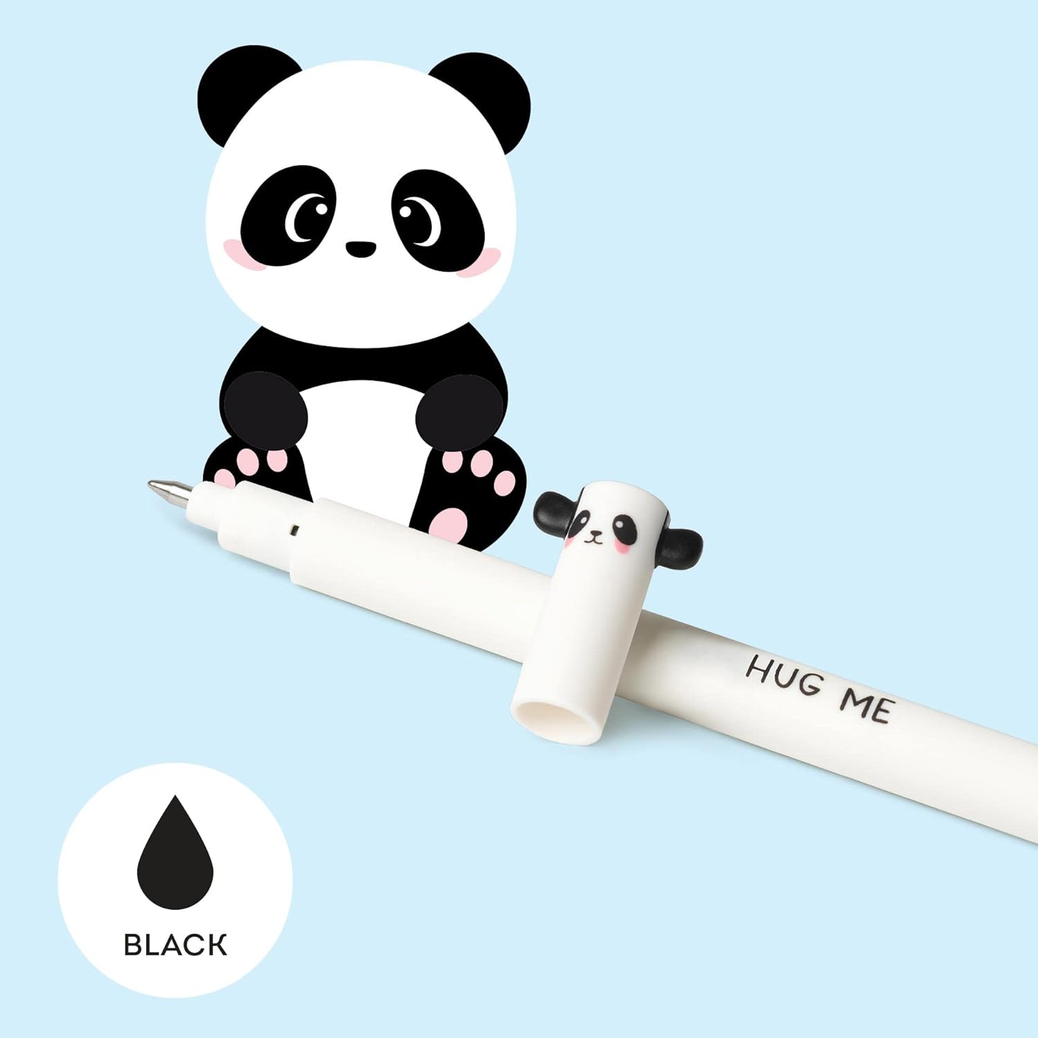 Penna Gel Cancellabile Erasable Pen Panda Colore Nero
