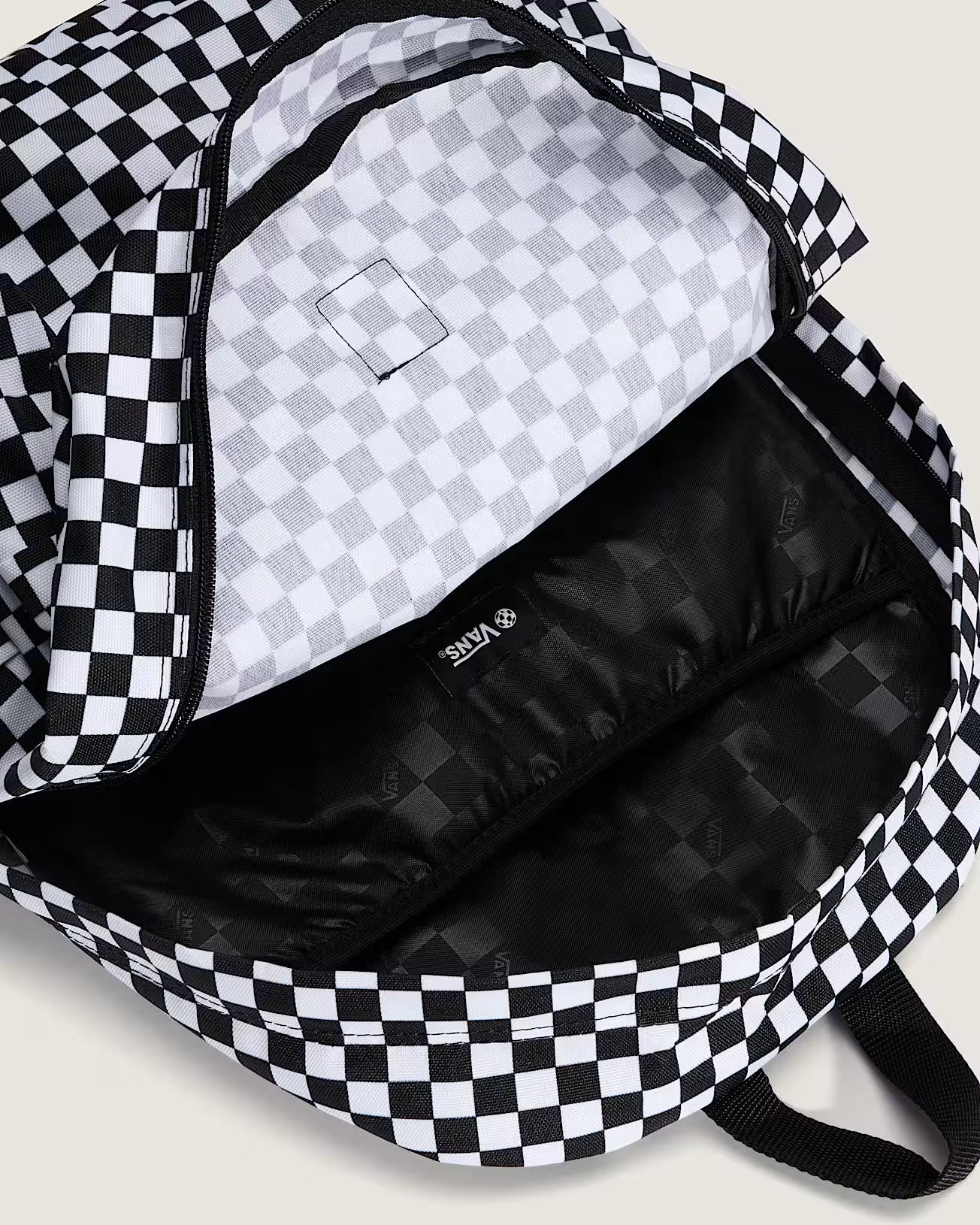 Vans - OLD SKOOL CHECK BACKPACK - Black/White