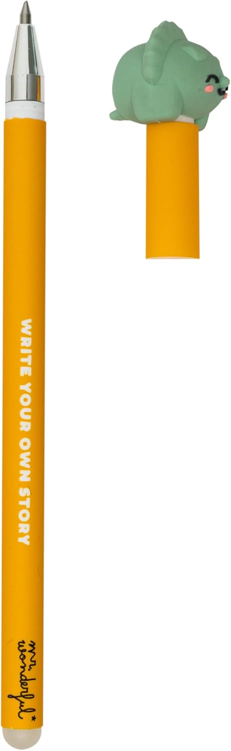 MR. WONDERFUL PENNA CANCELLABILE DINOSAURO INK BLU