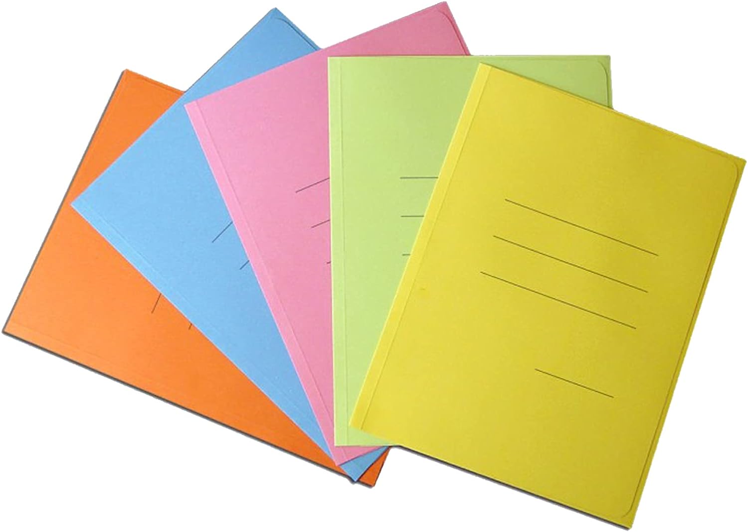 CARTELLE ZAFFIRO CON STAMPA RIGATURE ROSA cf 50 pz.