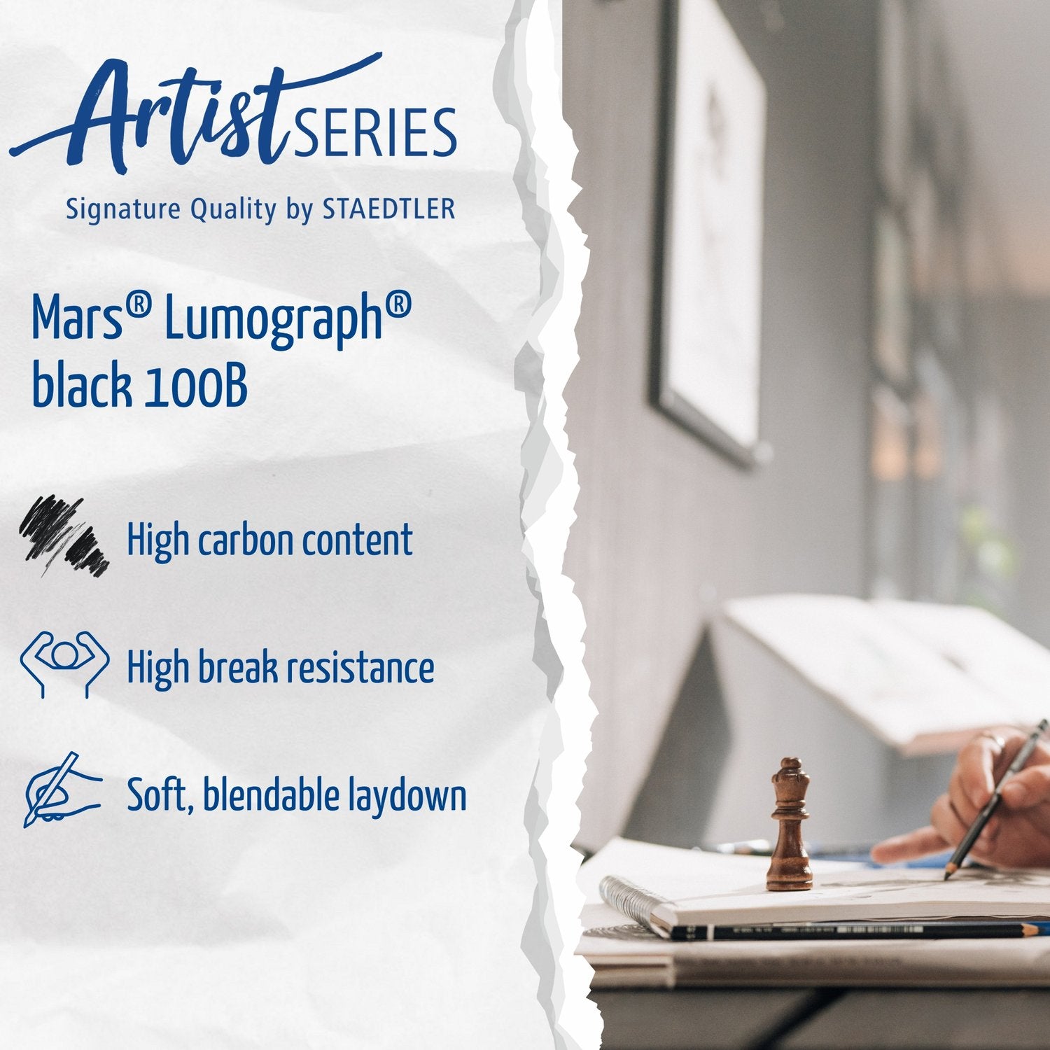 Matita Mars® Lumograph® black 100B - 6B