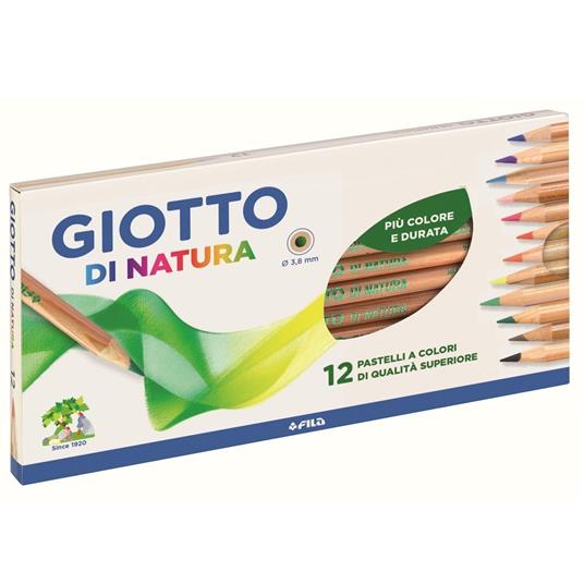 Pastelli Giotto di Natura. Scatola 12 matite colorate