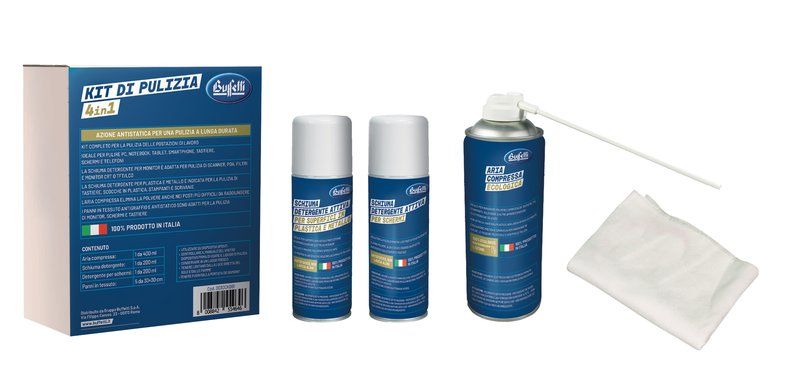 KIT DI PULIZIA PER PC 4 in 1