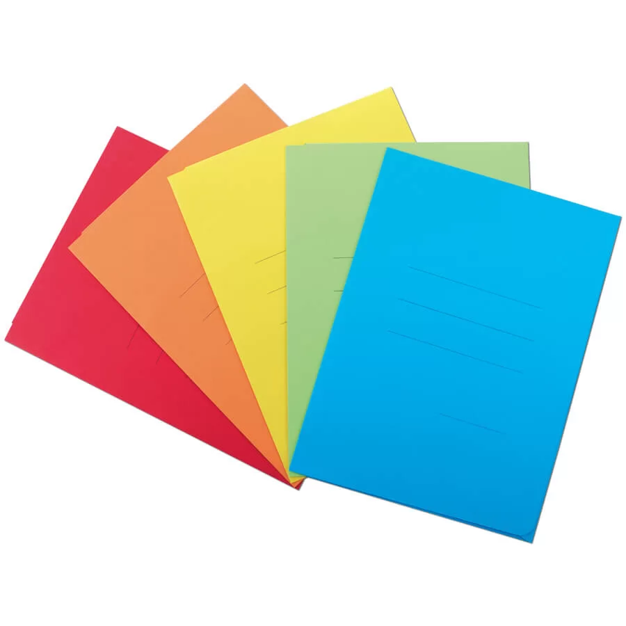 Cartex – Cartelline con rigature- Colori Assortiti - CF.10PZ