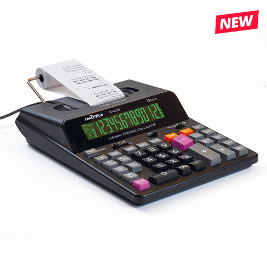 CALCOLATRICE SCRIVENTE CP-3200 - Nera