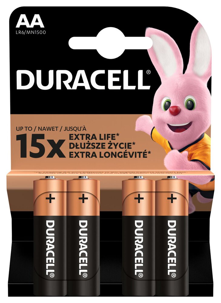 Batterie DURACEL extra life stilo AA