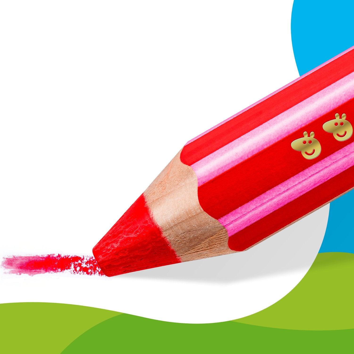 Cf.6 Matite colorate 3 in 1 Noris® junior for Peppa Pig