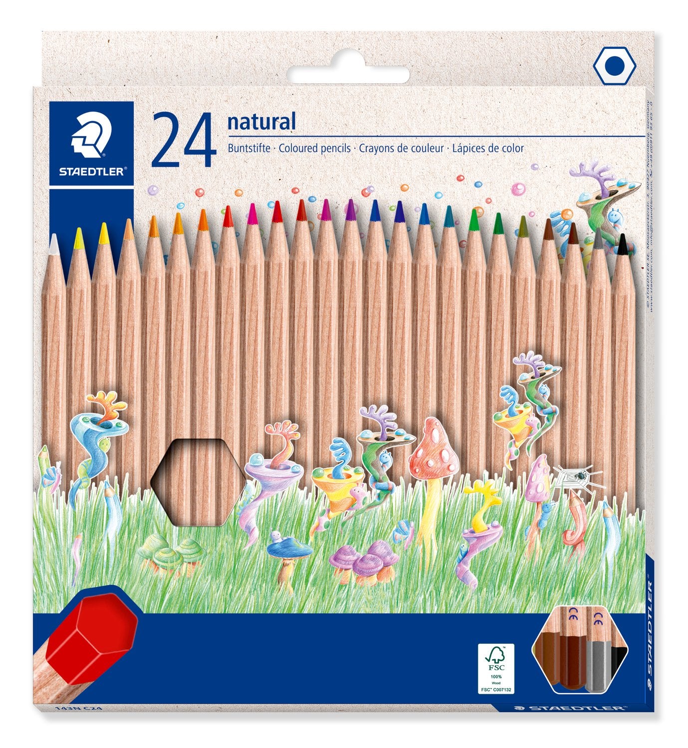Noris® natural - 24 matite colorate