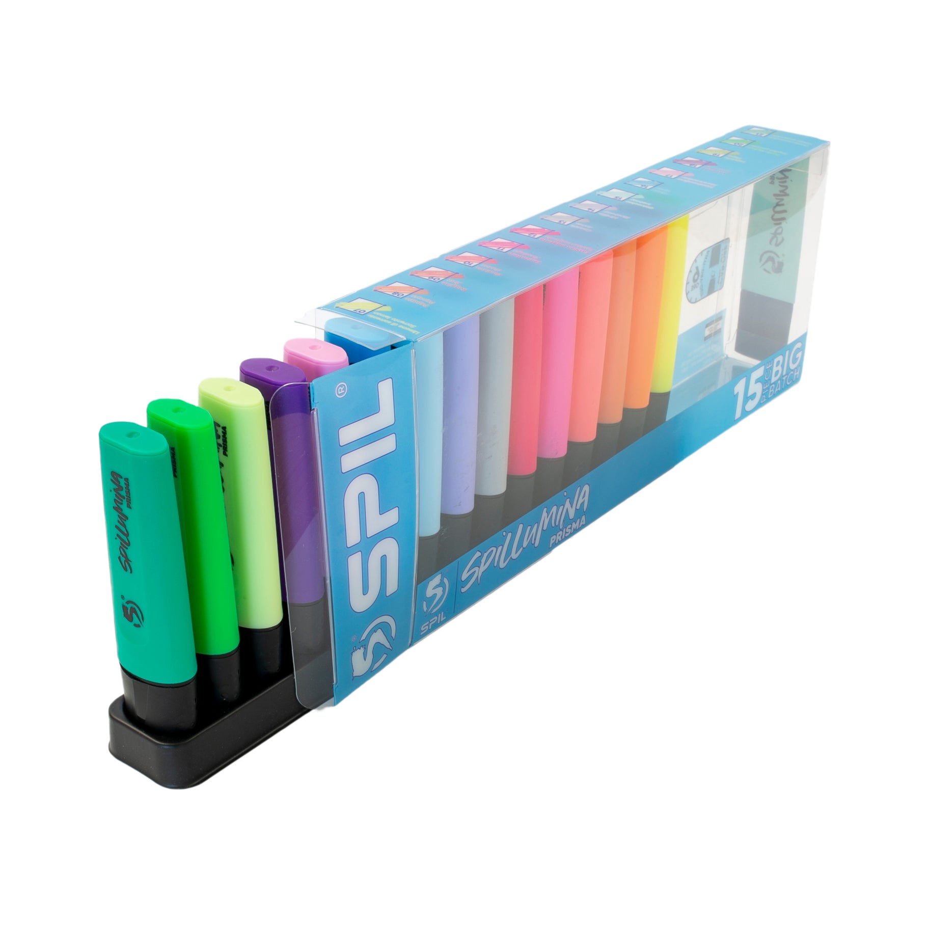 EVIDENZIATORE SPIL SPILLUMINA PRISMA ASSORTITI 15 PZ