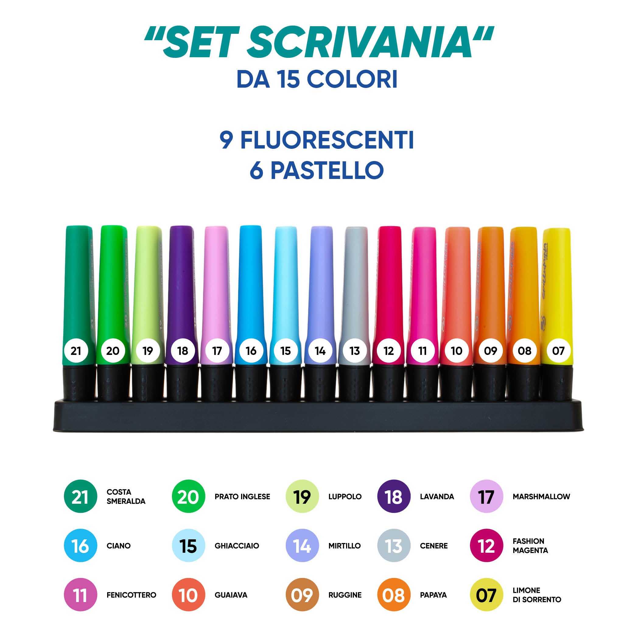 EVIDENZIATORE SPIL SPILLUMINA PRISMA ASSORTITI 15 PZ