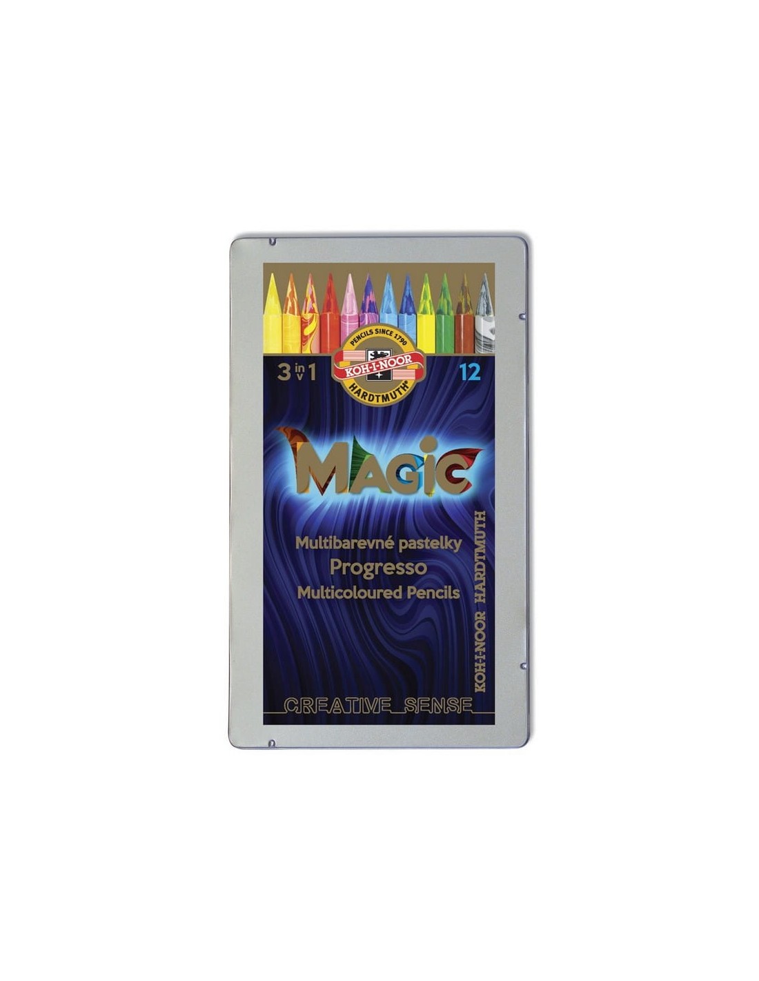 PASTELLI KOHINOOR MAGIC PROGRESSO A 12 METAL BOX