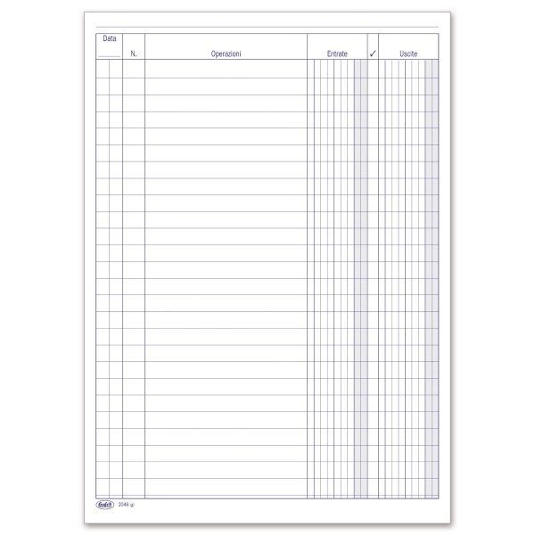 Registro Entrate/Uscite - 100 pagine tascabile - 24x17 cm