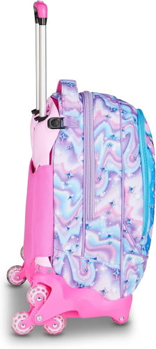 ZAINO TROLLEY JACK-8WD SJ GANG - GLOW LED UNICORN GIRL