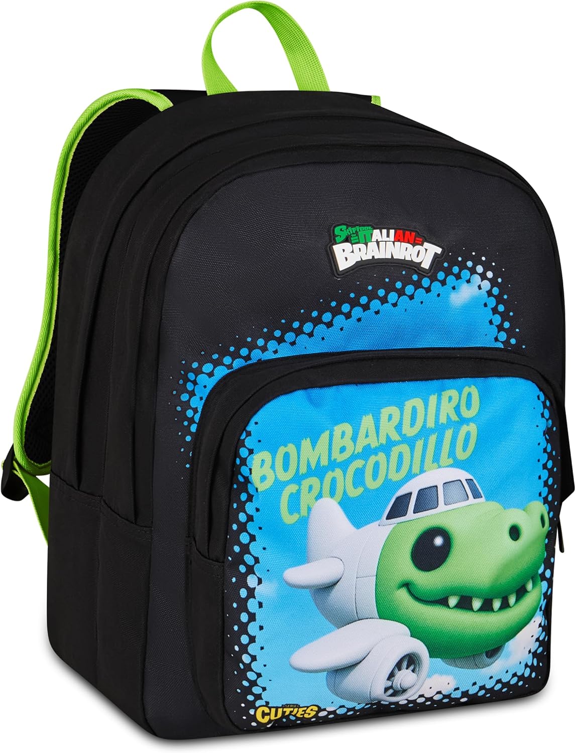 ZAINO SCUOLA BOMBARDIRO CROCODILLO SKIFIDOL ITALIAN BRAINROT