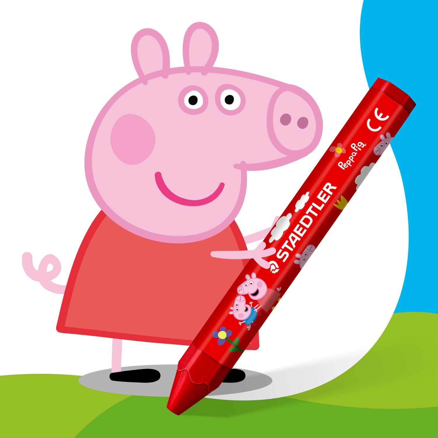Cf.6 Pastelli a cera Noris® junior for Peppa Pig