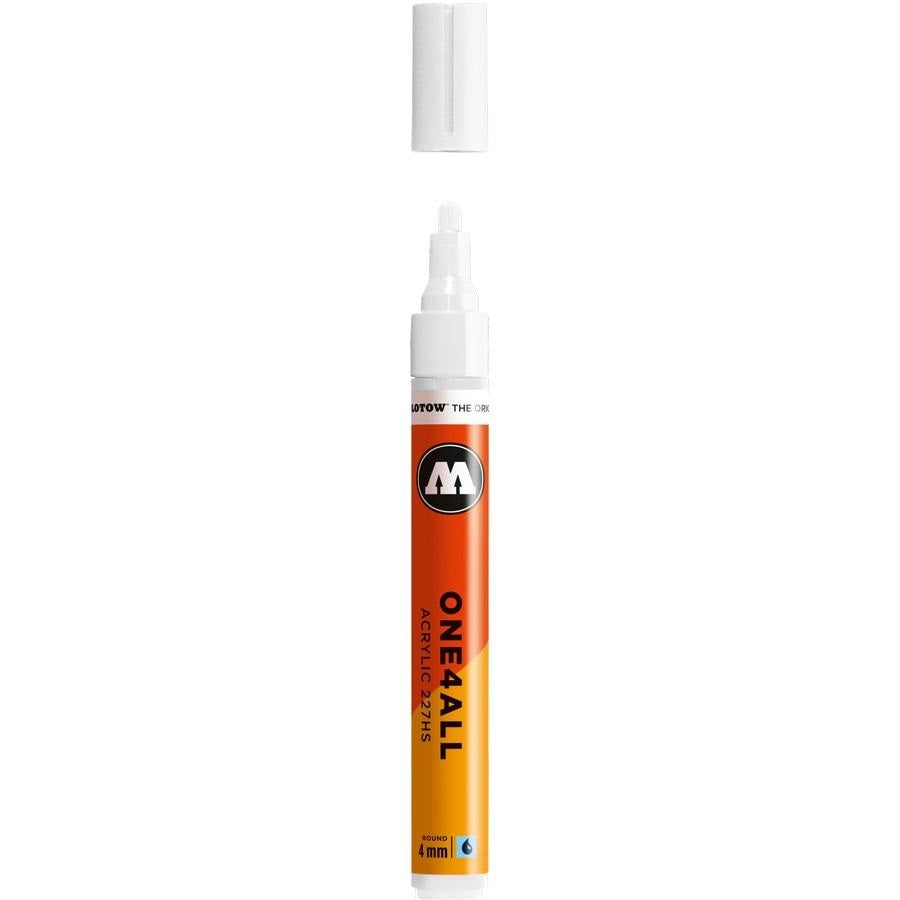 Marcatore Molotow ONE 4 ALL 4MM N°160 Bianco Segnale