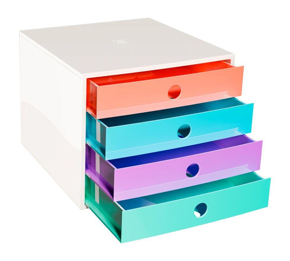 Cassettiera THE BOX 5 cassetti Office - Colori assortiti