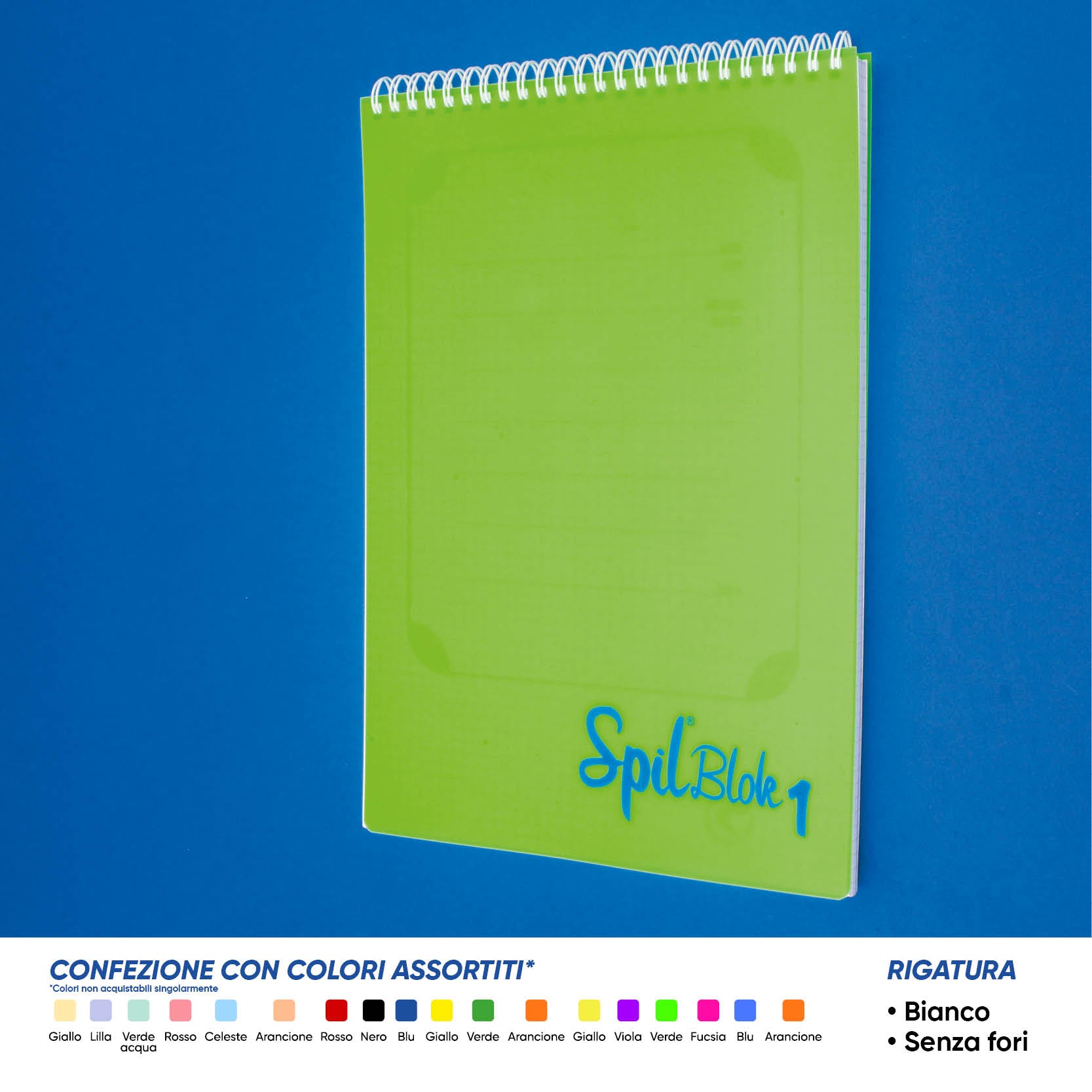 SPILBLOK1 MAXI A4 BIANCO SENZA FORI - 80 Fogli