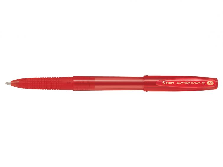 CF 12 PZ Super Grip G cap  penna a sfera punta media rosso