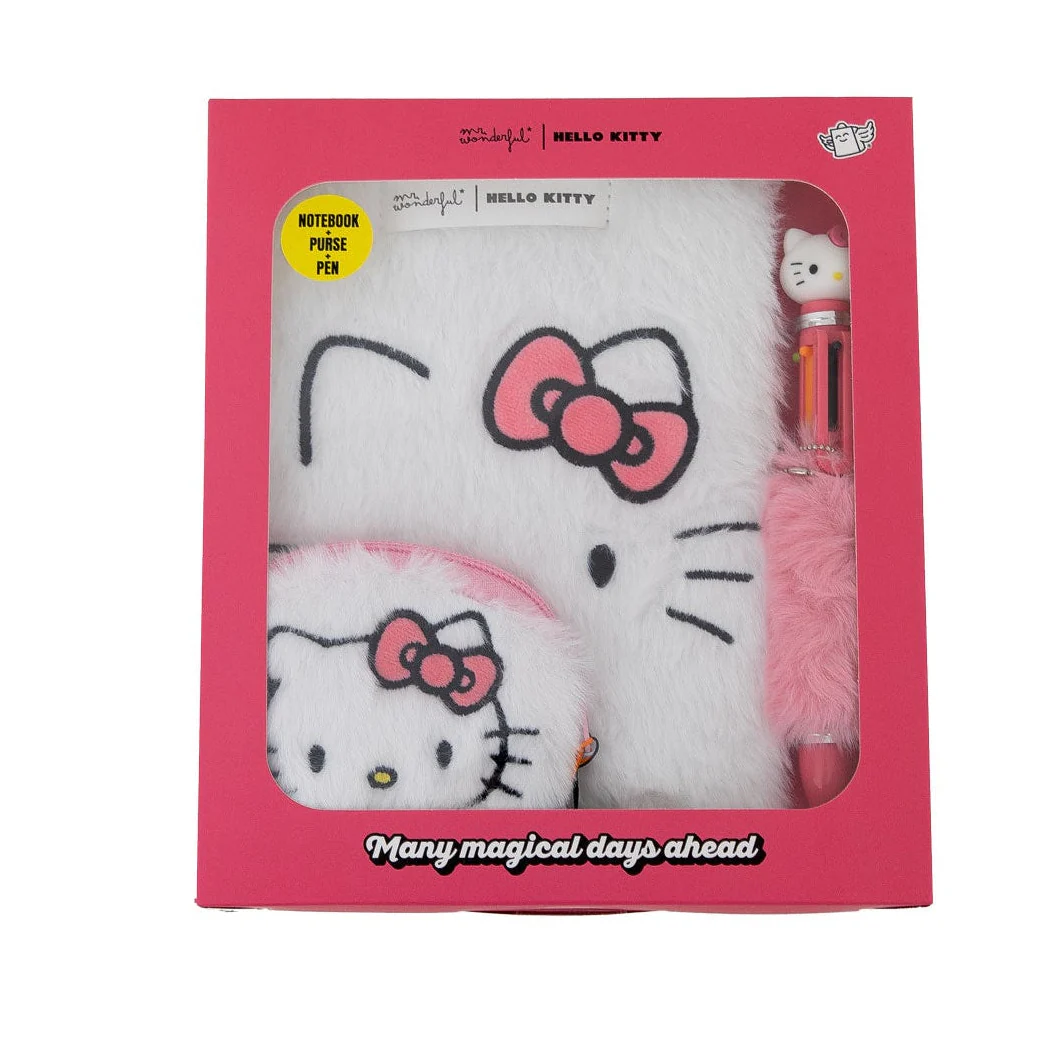 Set con quaderno A5 portamonete e penna Hello Kitty