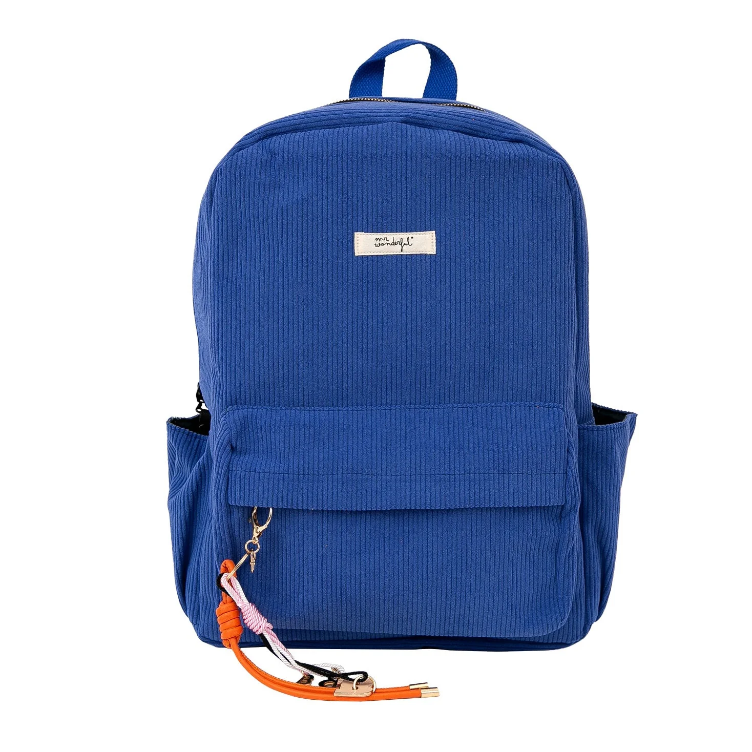 Zaino coste in velluto - Blu