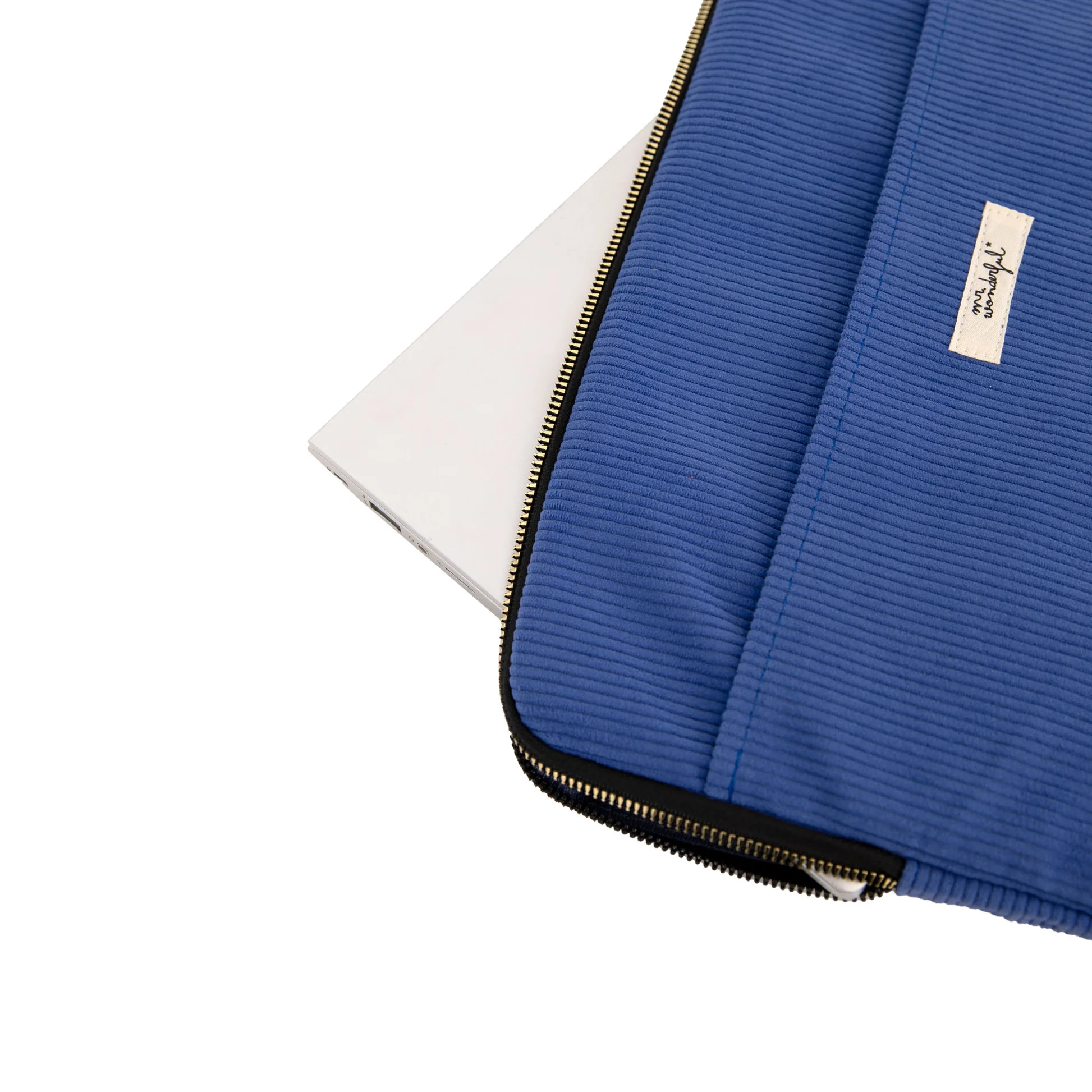 Custodia per laptop da 13-14" - Velluto a coste blu