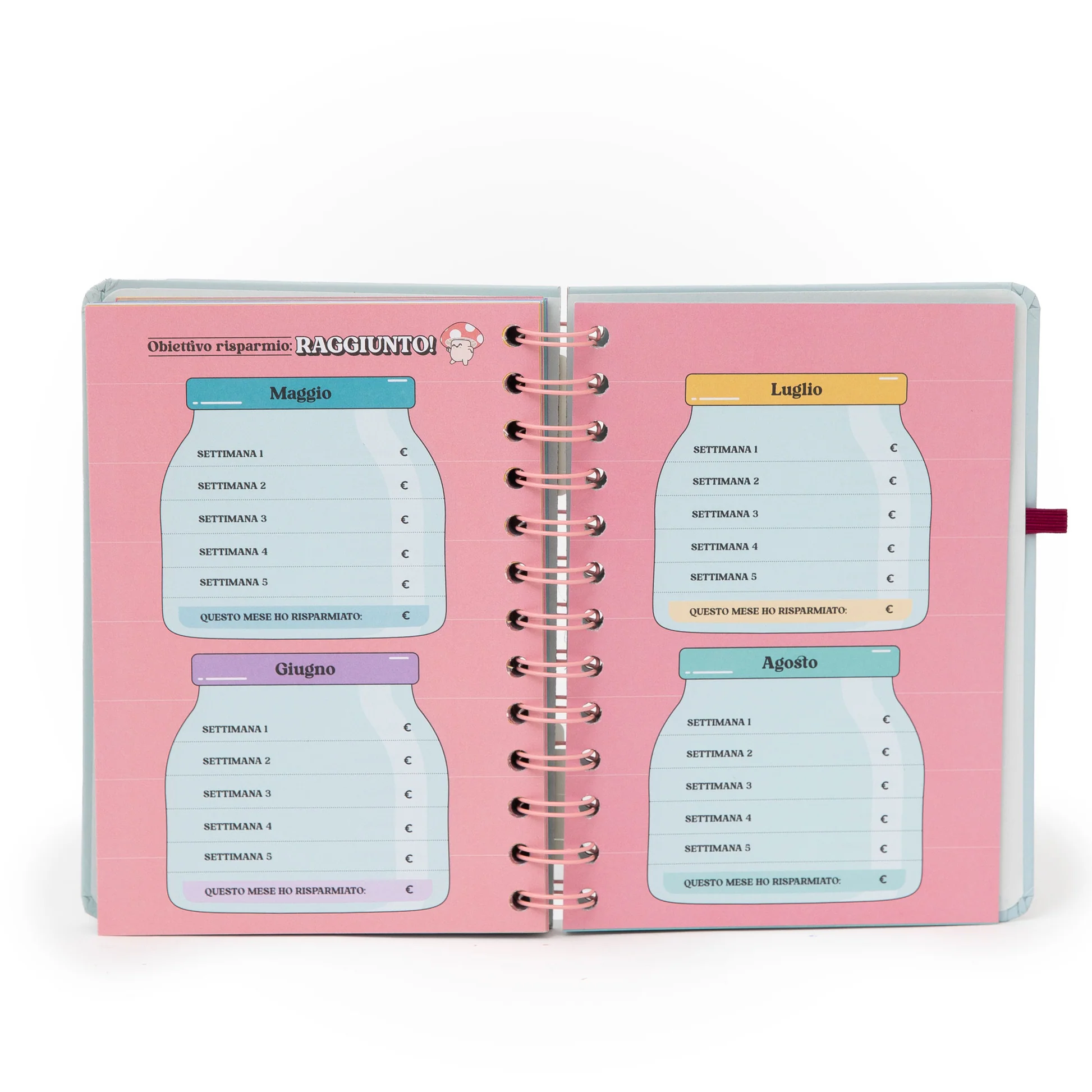 Agenda Wonder piccola 2026 Settimanale - Obiettivo settimana